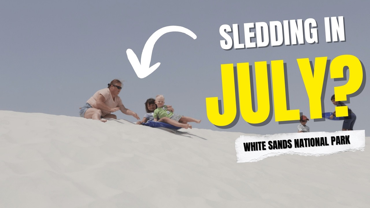 Sledding in 100° Heat?! White Sands National Park Shocked Us