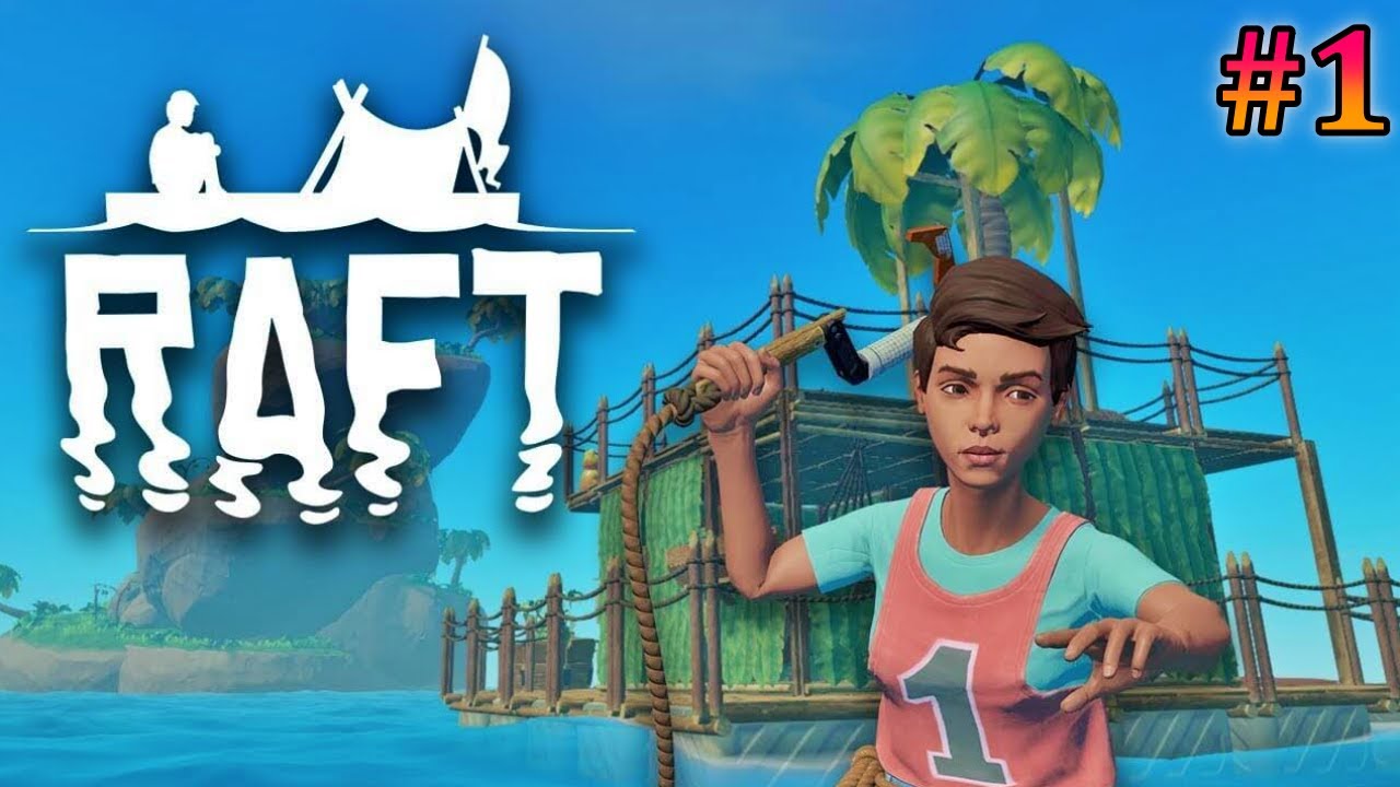 Raft Survival Adventure - LIVE Ep1 | Starting From Just 1 Raft! 🪝 Let's Build & Survive