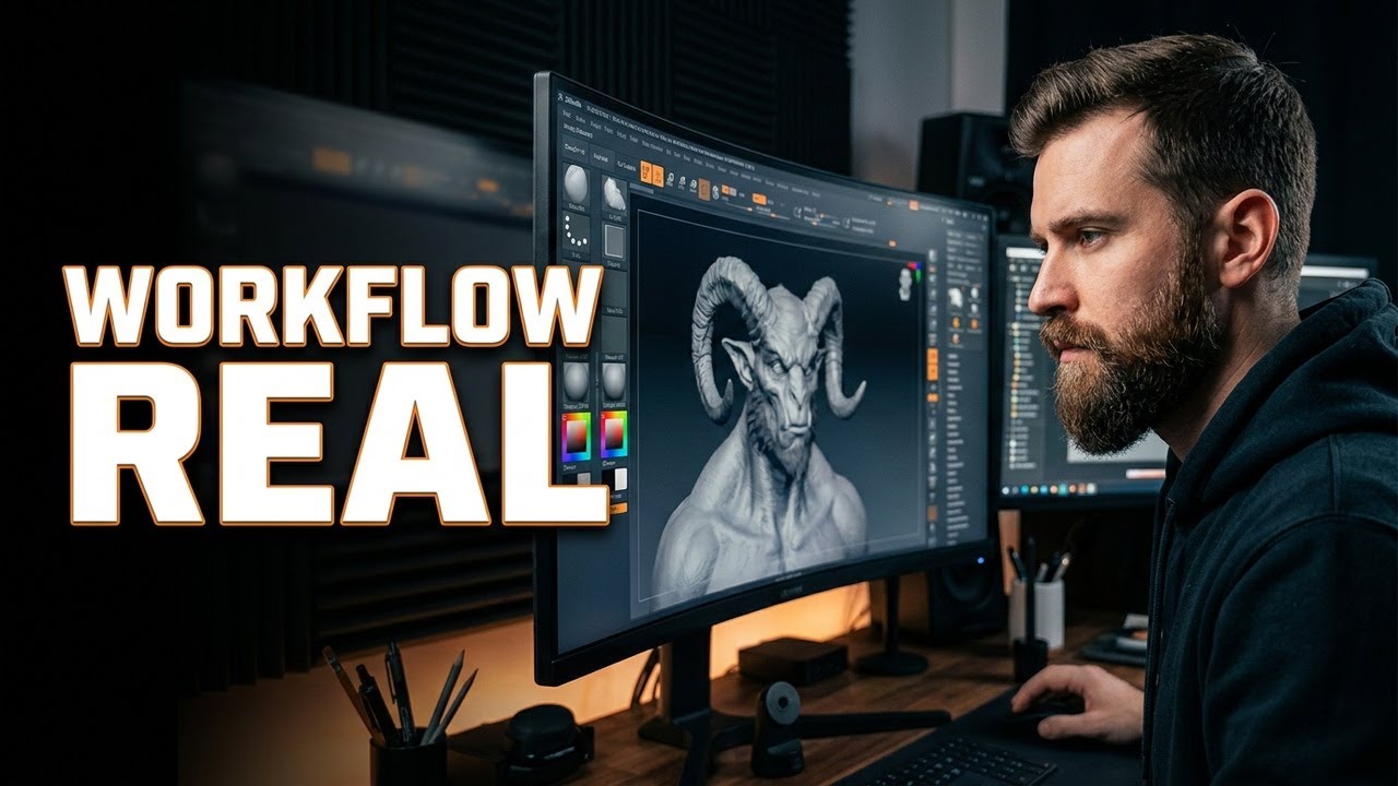 Creando  en directo | Workflow real de artista 3D