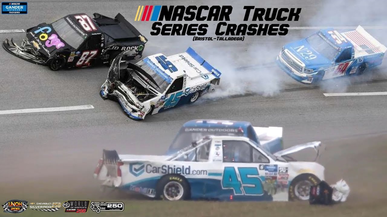 2019 NASCAR Truck Series Crashes (Bristol-Talladega)