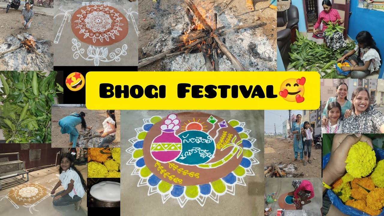 Bhogi Festival🥰❤️✨🥳#chandini#2026#bhogi#viral#trending#bhavani310#srikakulam#vlog#hindufestival#