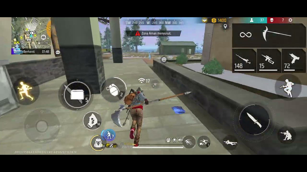 MAXIM MODE BANTAI | Bermuda di #freefire rata