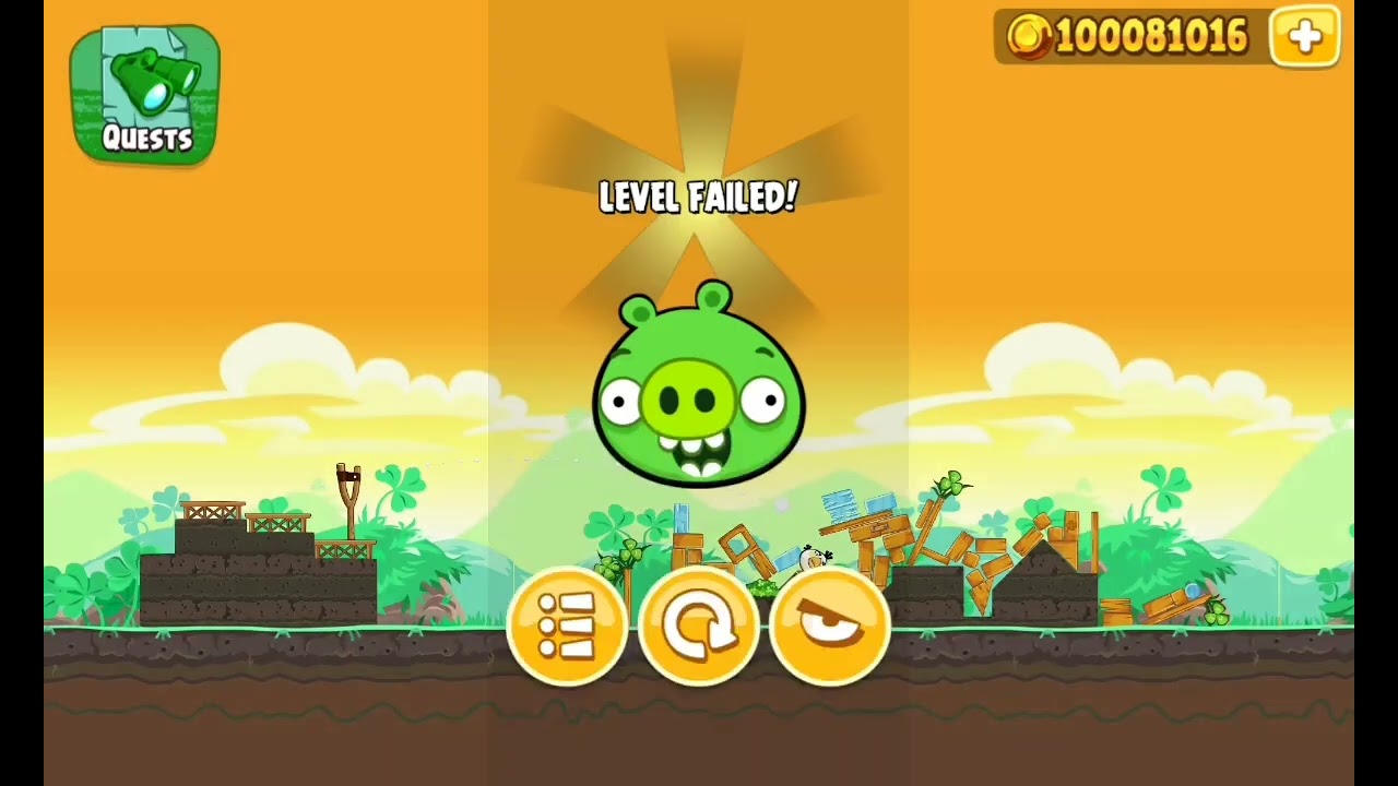 Angry Birds Seasons Эпизод Go Green, Get Lucky: Найдёте клевер - богатыми будете! (Прохождение №11)