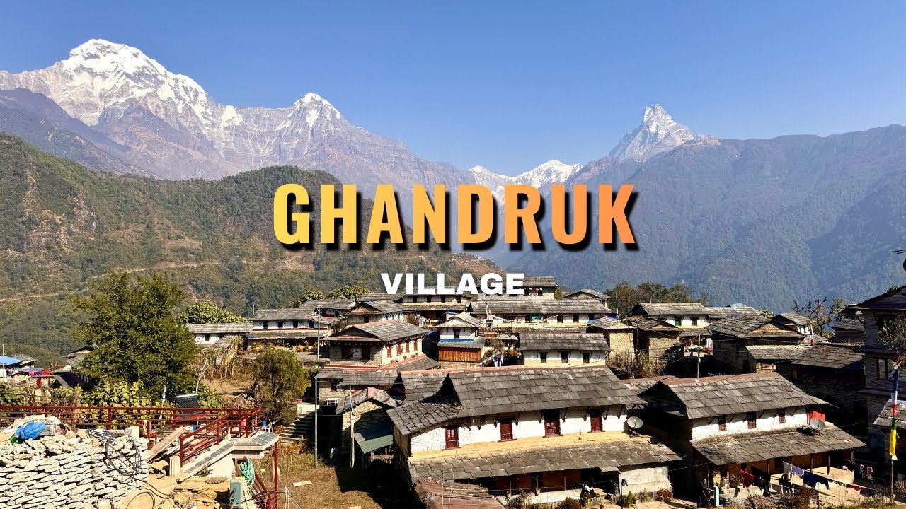 Ghandruk A beautiful himalayan village in Nepal. ghandrukvillage vlog @raymonmagar 