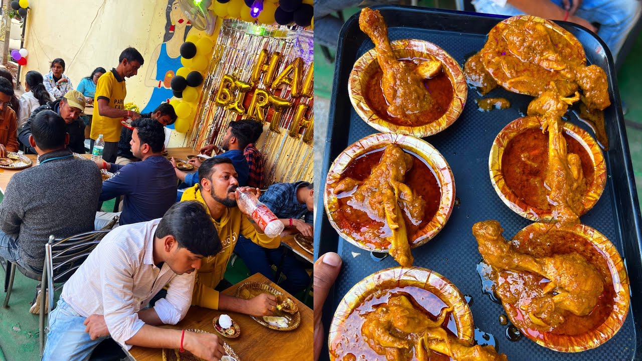 सबसे Best Chicken यहाँ मिलता||Free Chicken Kachori सभी को||Birthday Celebration Vlog||Zaika Patna Ka