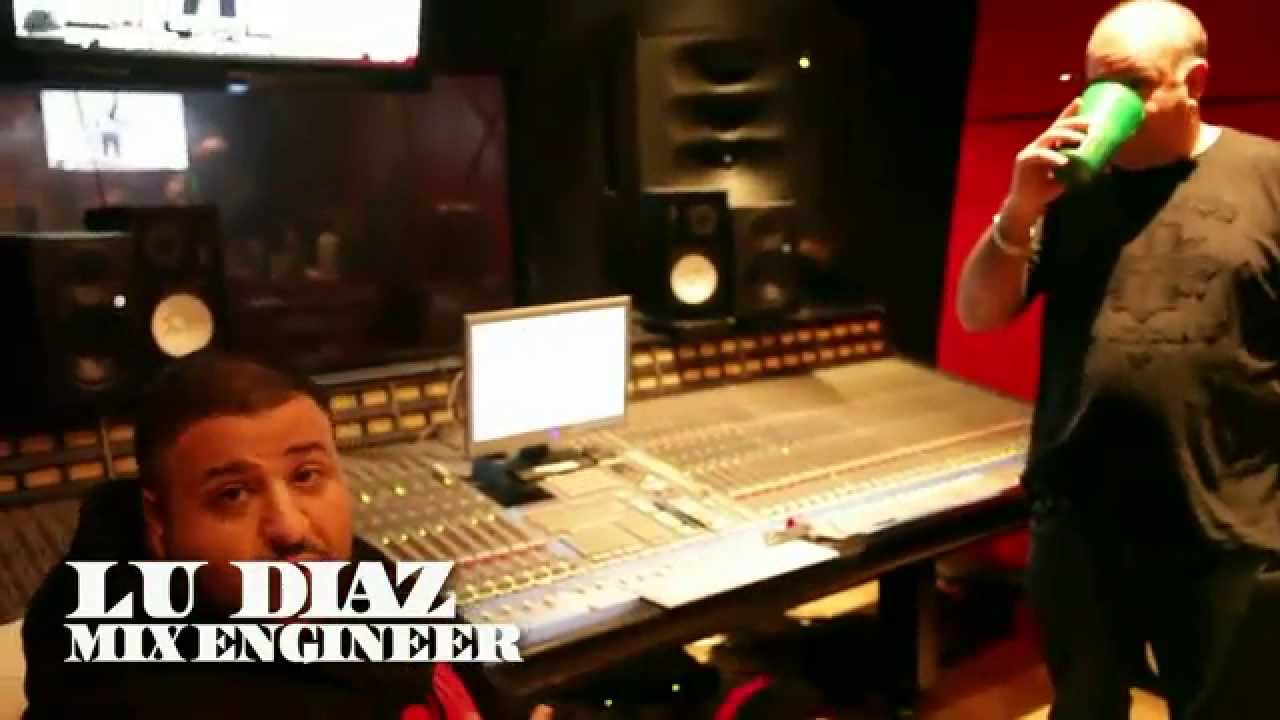 Dj Khaled in the studio with Lu Diaz