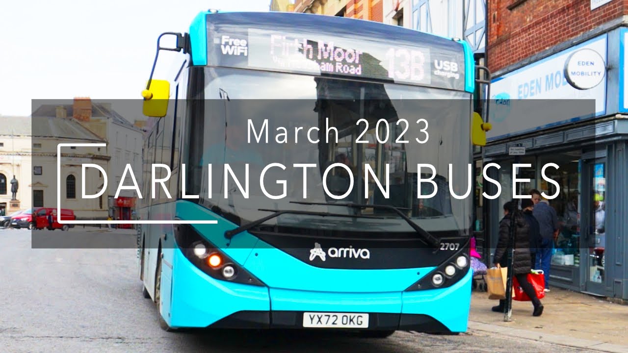 Darlington Buses March 2023 - Arriva and Hodgesons