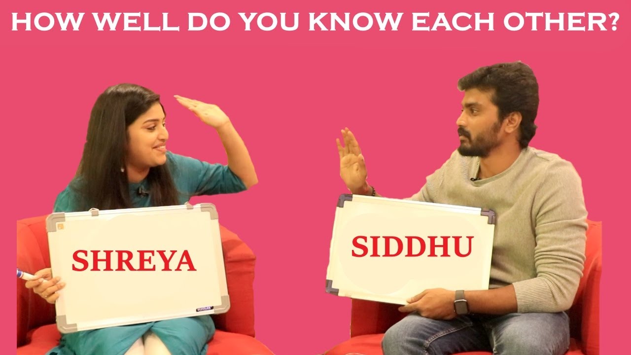 How Well Do You Know Each Other?Ep-11 - Siddhu & Shreya Funfilled Interview | Thirumanam Serial | WE