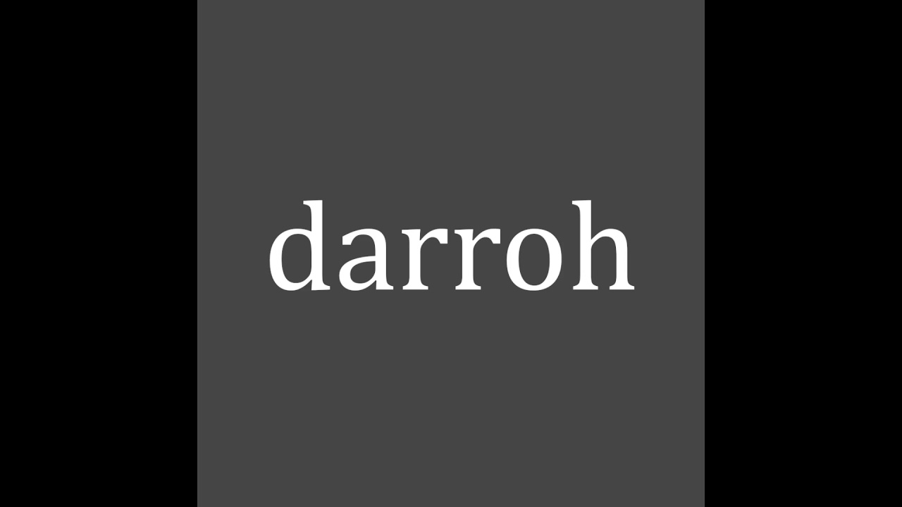 Darroh Sudderth - Woe Is Me