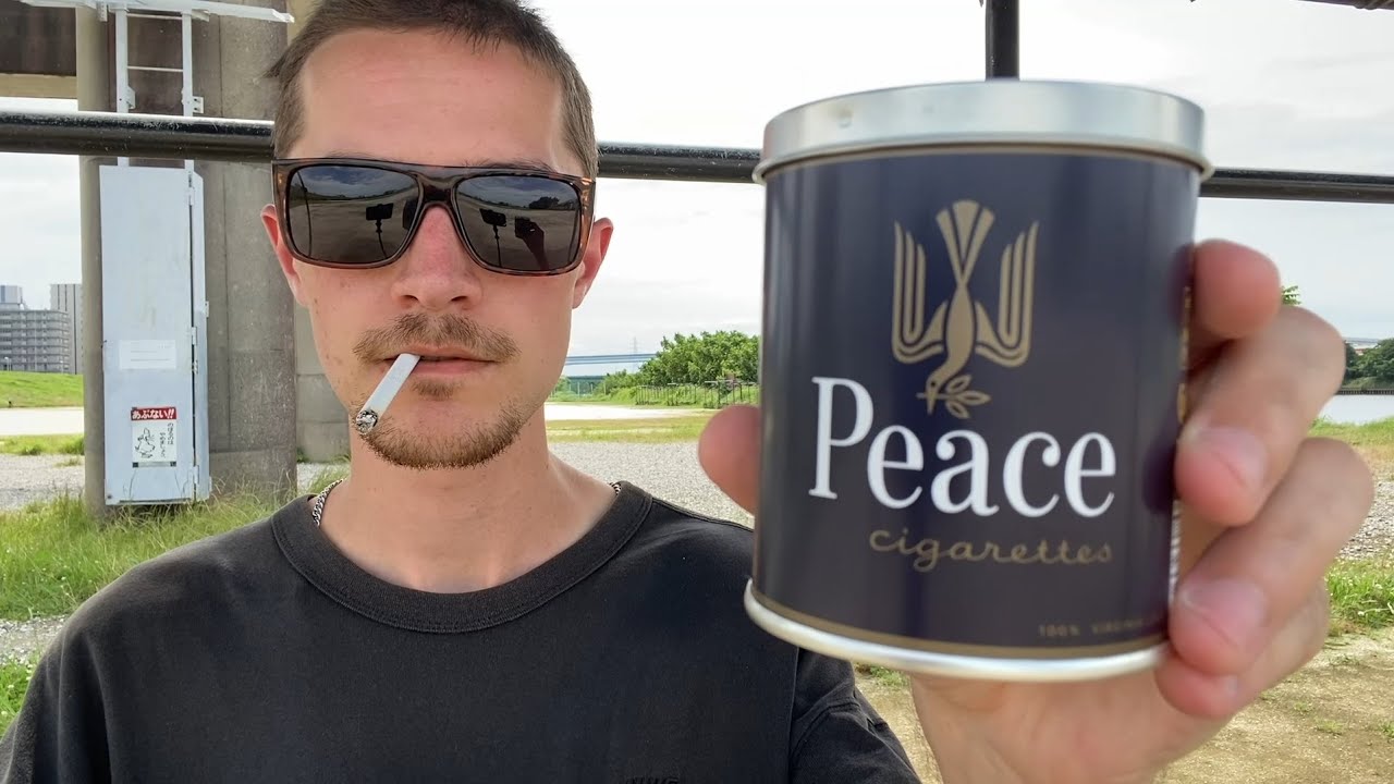 Smoking a Peace Unfiltered Cigarette (50 Tin) - Review