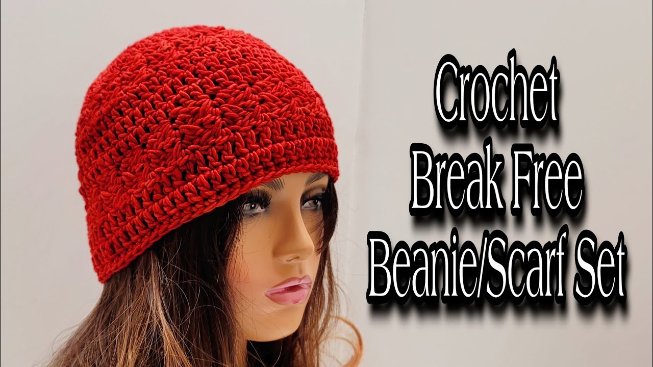 Easy Crochet Beanie For Beginners AND Scarf SET Tutorial