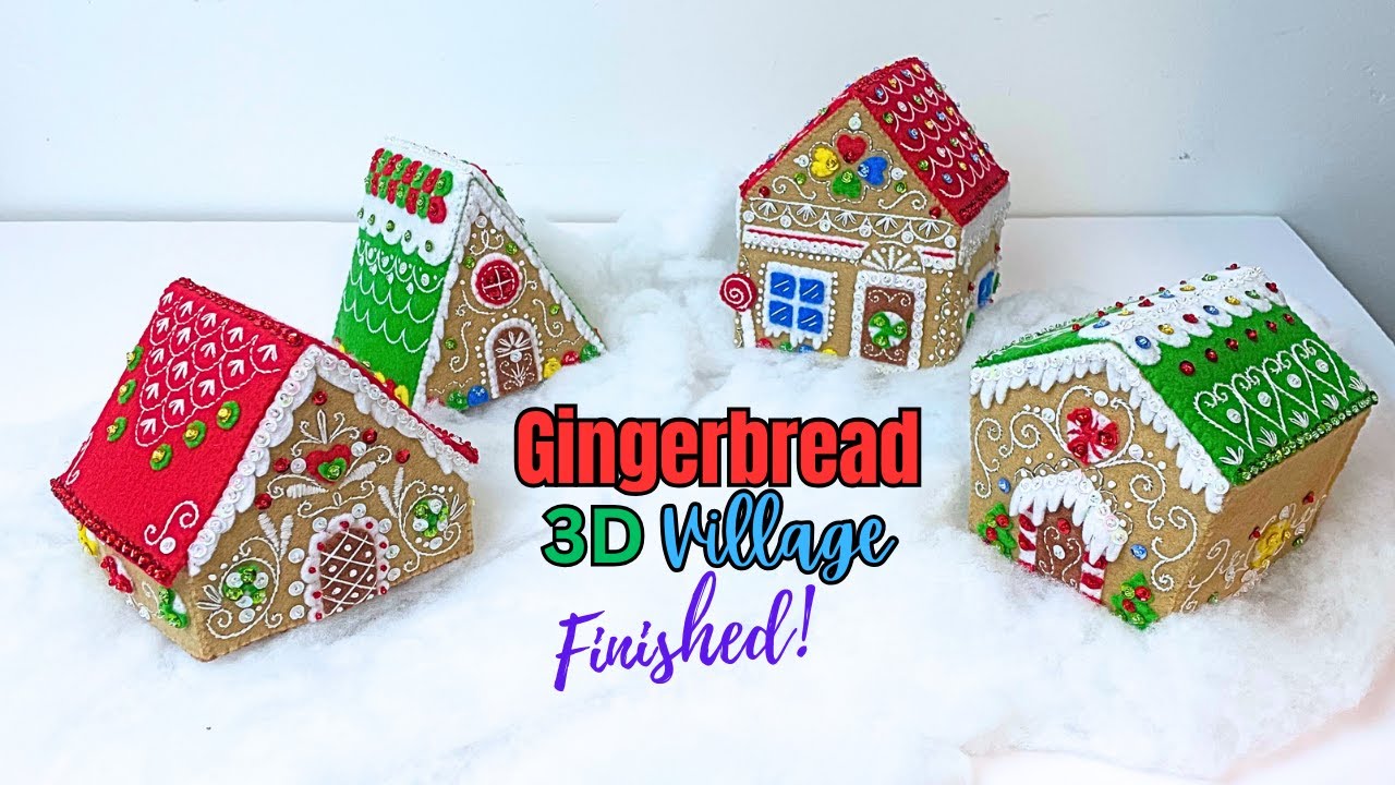🎄The Grand Finale! Bucilla Gingerbread 3D House Kit 🏠– Part 5 | Complete Holiday Village