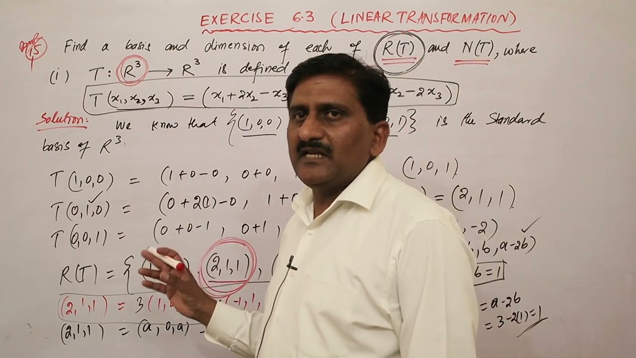 83.  Question 15 part a  exercise 6.3 vector spaces |  Mathematical Methods by sm yusuf