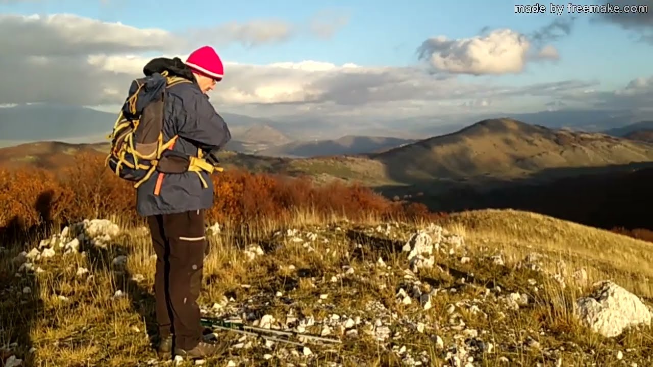 MONTE MORBANO, MONTE S NICOLA E MONTE CACUME SUI SIMBRUINI DALLA PIANA DI CAMPOLUNGO VICINO PERETO.