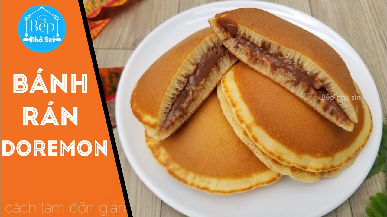 BÁNH RÁN DOREMON mềm xốp KHÔNG bột nỡ KHÔNG cần đánh trứng ‖ Bếp nhà Sin