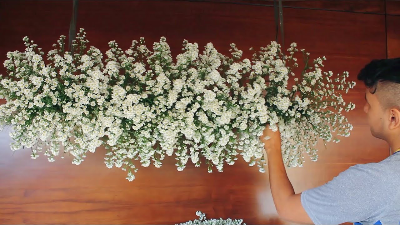 Jardineira suspensa econômica só com áster ‹ Art Fleur ›