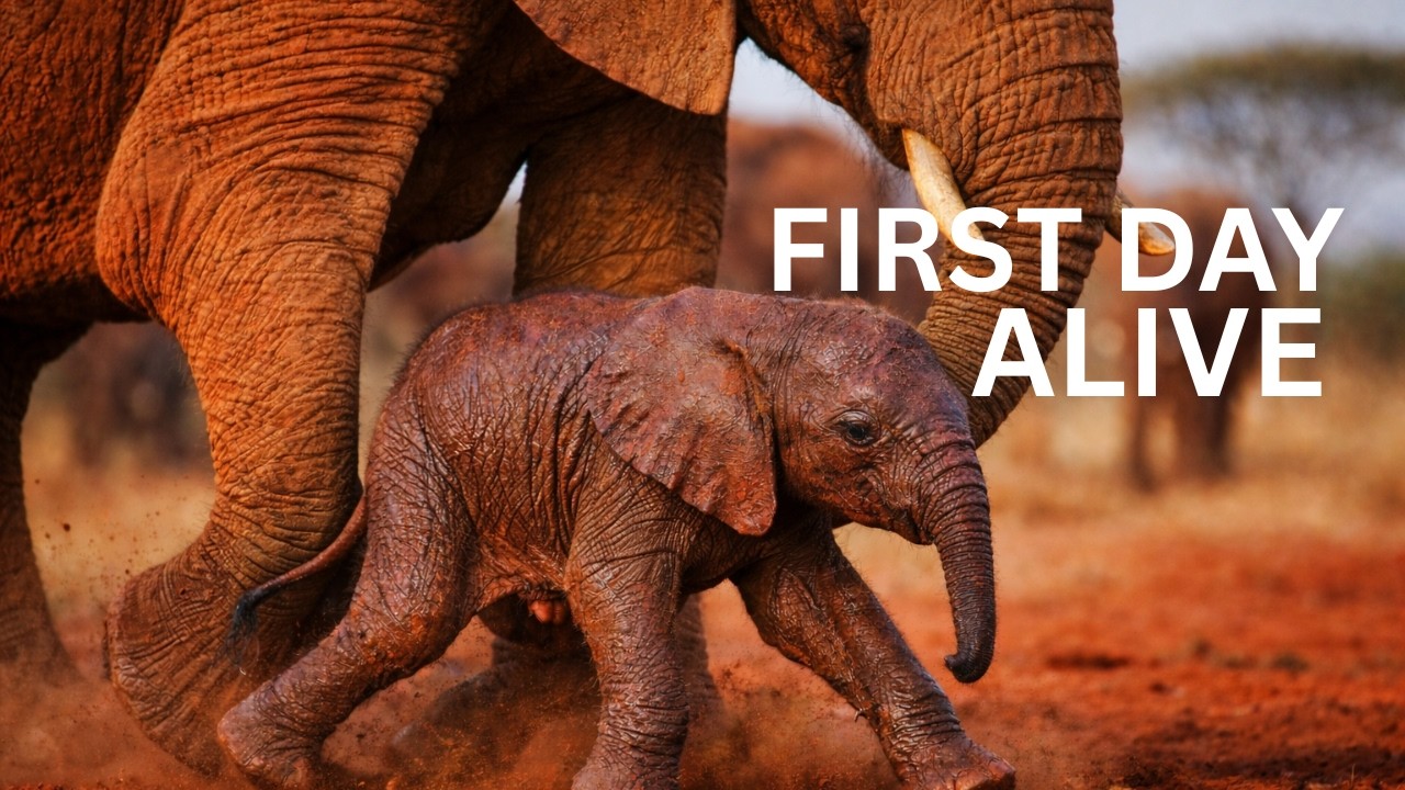 An Elephant Mother’s First Embrace - The Strength of Gentle Giants Begins with One Breath