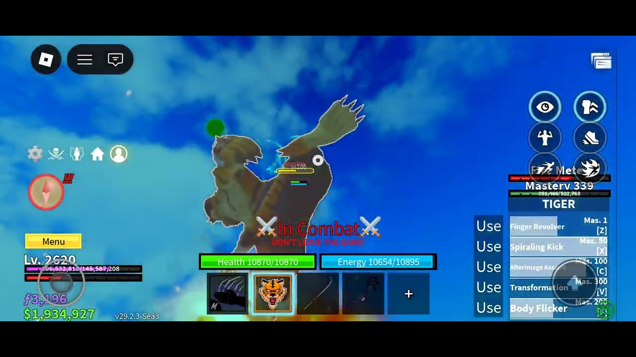 1v1 blox fruits