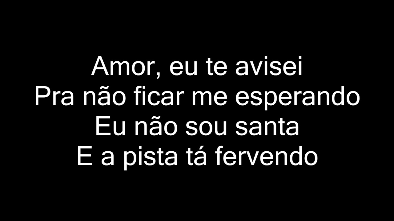 Pabllo Vittar - Problema Seu (letra) Oficial