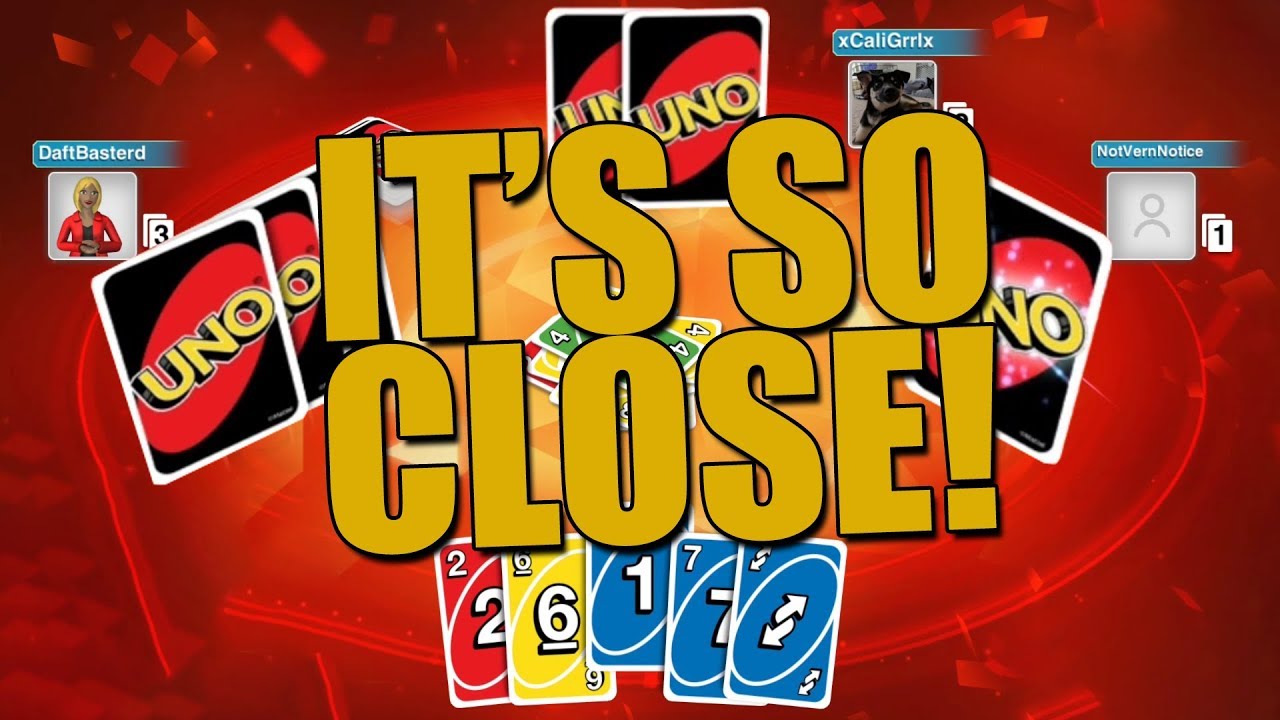 THIS GAME OF UNO IS SO CLOSE!