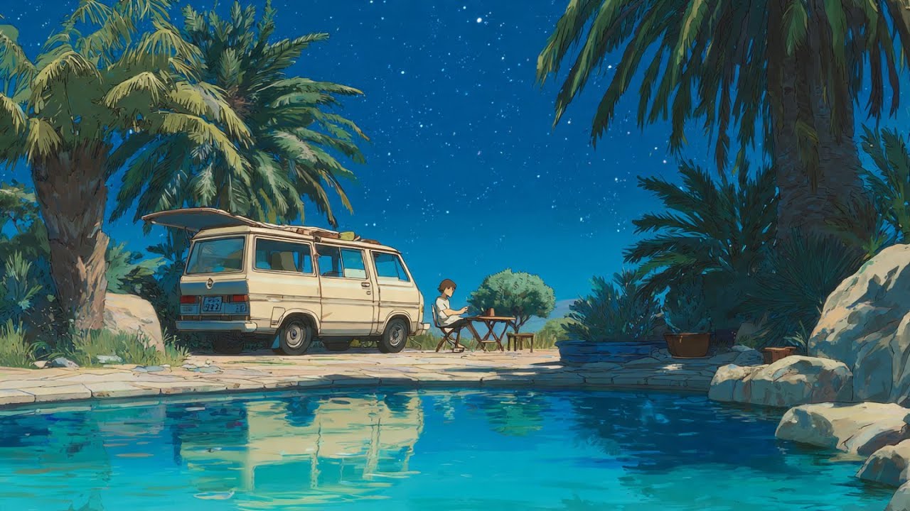 🚐 Lo-fi Van Roadtrip: Night Drive Chill Mix | Nonstop Chillhop for Study & Relax