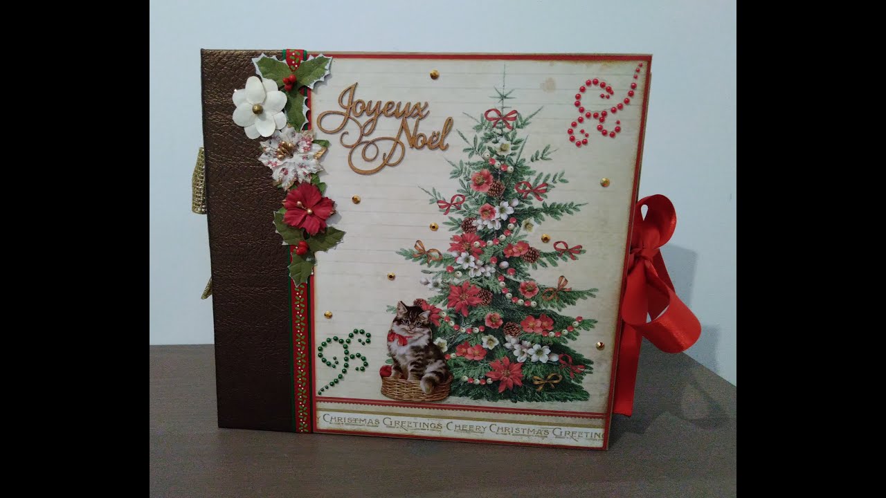 Album Noël pop up scrapbooking 