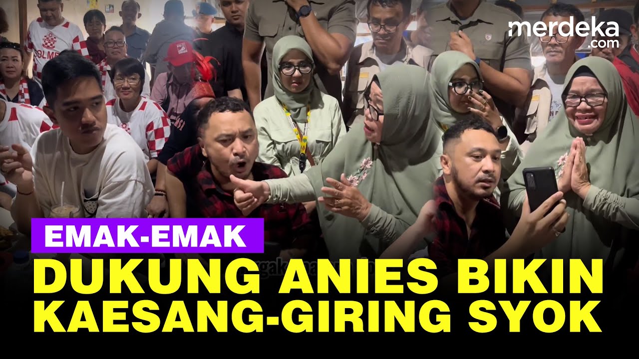 Kaesang & Giring Kena 'Skakmat' Emak-Emak Ternyata Pendukung Capres Anies