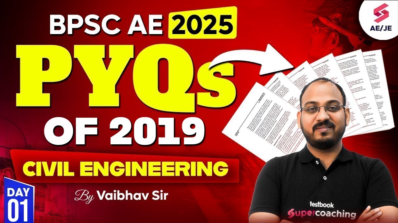 BPSC AE 2025 | BPSC AE Civil Preparation | BPSC AE Civil Previous Year Question Paper | Vaibhav Sir