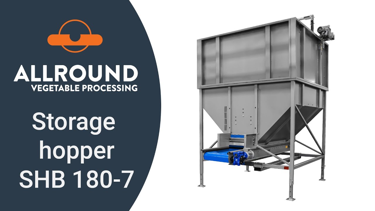 Storage hopper SHB 180-7 | Allround Vegetable Processing