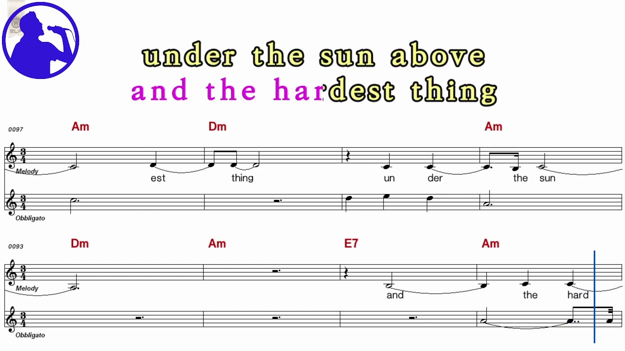 Melanie Safka - The saddest thing karaoke version sheet music for players,chorus added(Ye karaoke)
