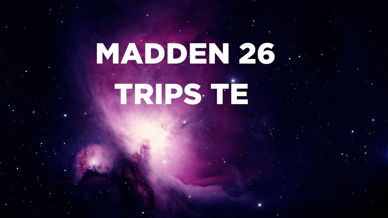 Madden 26 Trips TE beat any coverage. 