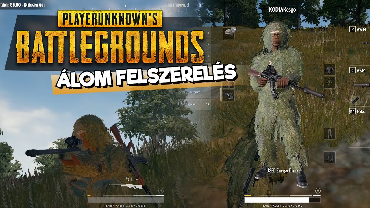Akcióban AWM-mel és Ghillie suittal és hangtompítós AK-val