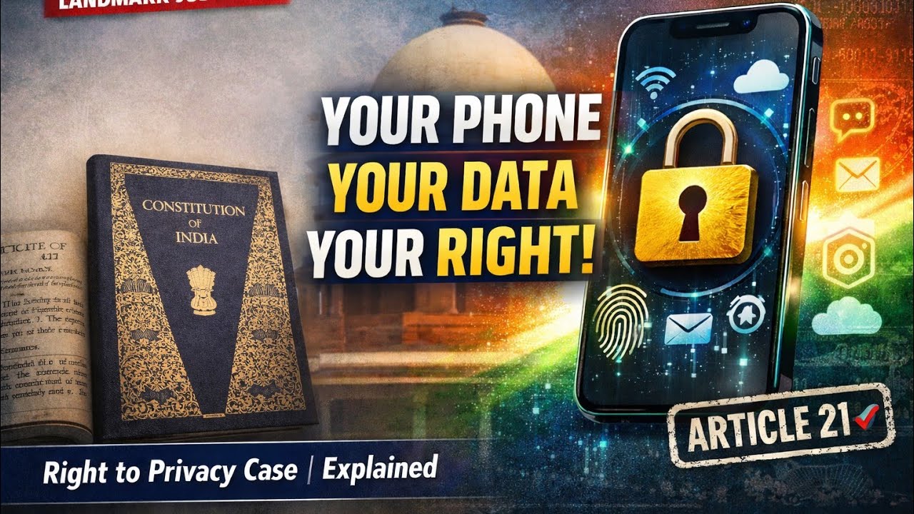 Your Phone, Your Data, Your Right! | Right to Privacy Case Explained