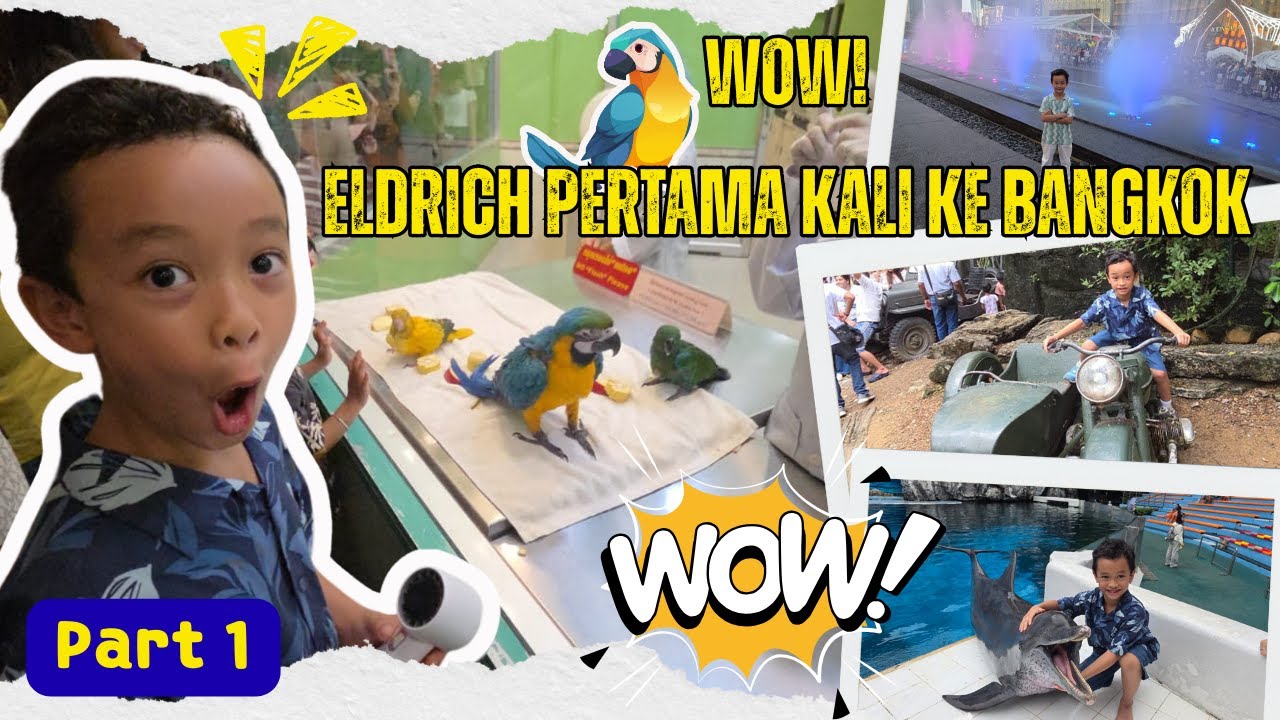 “WOW! Eldrich Pertama Kali ke Bangkok 😍 | Wat Arun, ICONSIAM & Dinner Cruise”