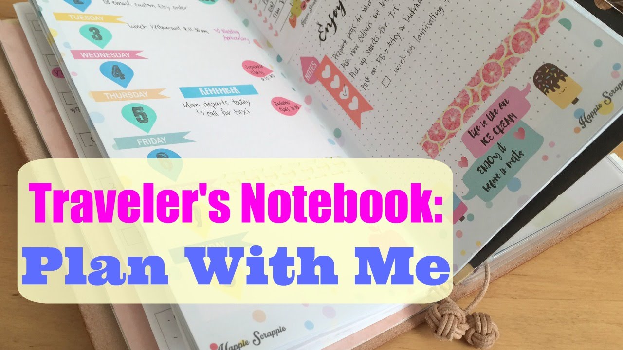 Traveler's Notebook Plan With Me | Week on 2 pages