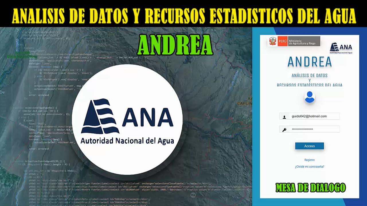 APLICATIVO PARA ANÁLISIS DE DATOS Y RECURSOS ESTADÍSTICOS DEL AGUA - SOFTWARE ONLINE ANDREA
