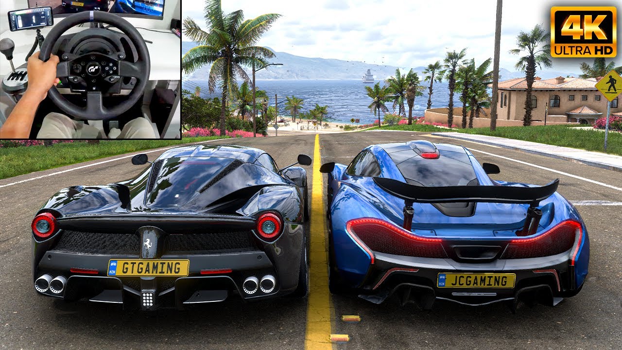 Ferrari Laferrari & McLaren P1 | Forza Horizon 5 | Thrustmaster T300RS gameplay