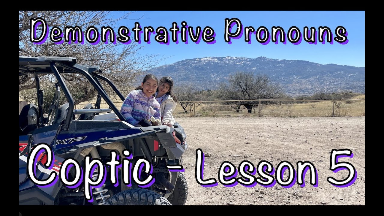 Coptic Egyptian Language Lesson 5