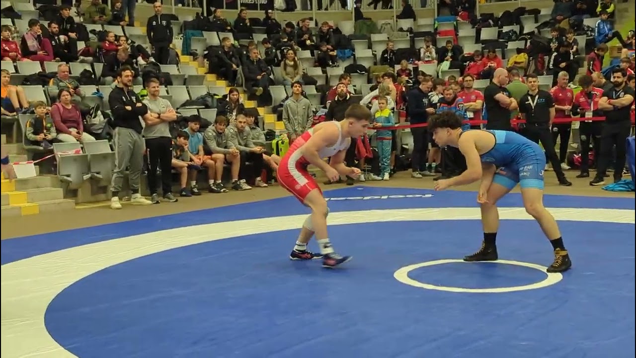 WRESTLING/RINGEN.Bayerische Meisterschaft 2026.FR-U17, bis 71 kg. Erion Haliti - Angel Möstl