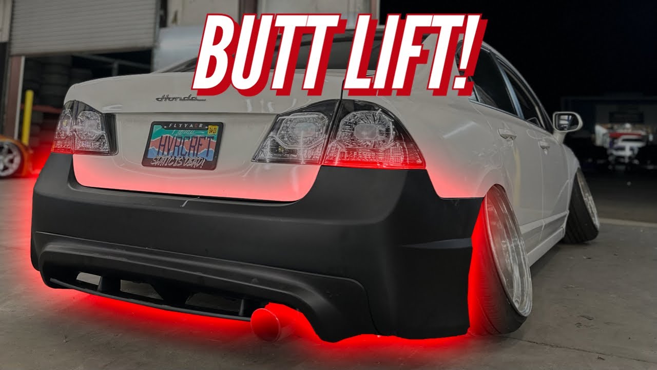 STANCED Civic Gets a FD2 Type R Rear Bumper!