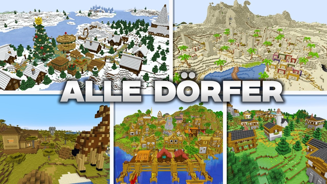 ICH HABE ALLE MINECRAFT DÖRFER TRANSFORMIERT