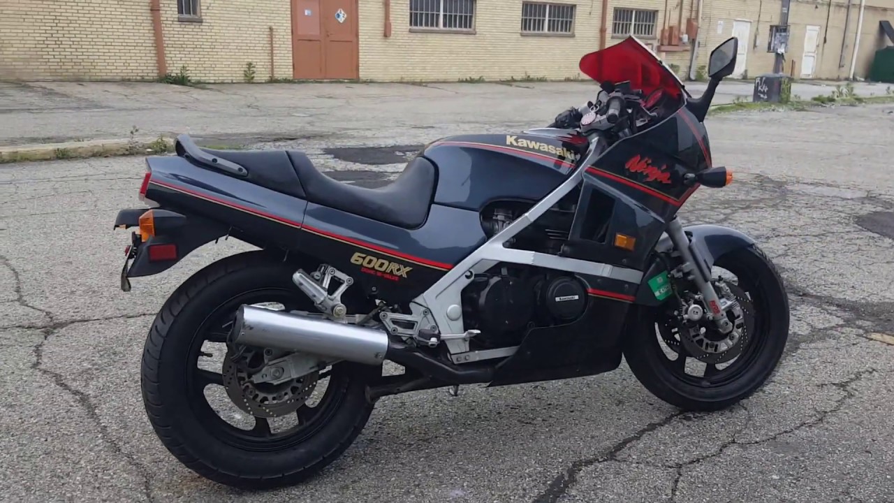 1987 ZX600 B Rx Ninja Running with 360 walk around