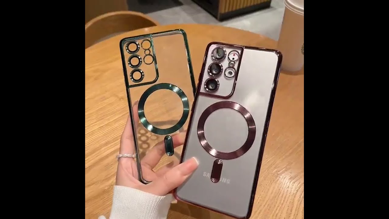 Transparent Plating Magsafe Samsung Cases