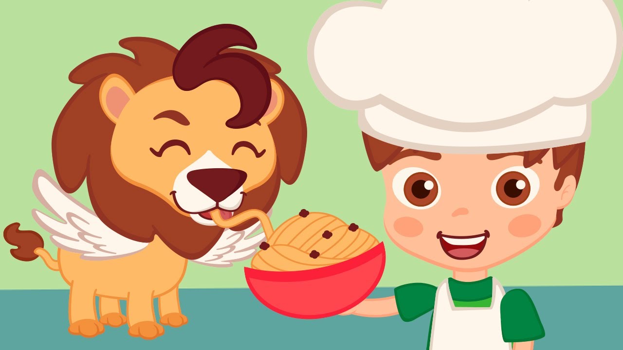 👨🏻‍🍳 UN TALLARÍN 🍝 y más canciones para RELAJAR 🎵  HD ☁️🦁☁️