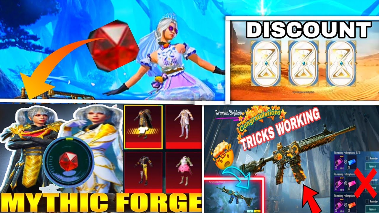 🔴BGMI SKYBLADE M416 TRICK WORKING |💰 PRIME PLUS TIME PROBLEM FIX |🔴 MYTHIC FORGE OUTFIT AND DISCOUNT