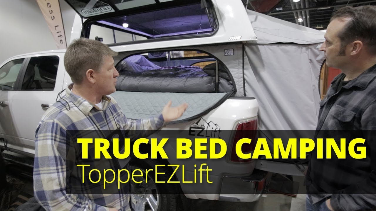 Turn your Truck Bed and Topper into a Pop-up Camper with TopperEZLift