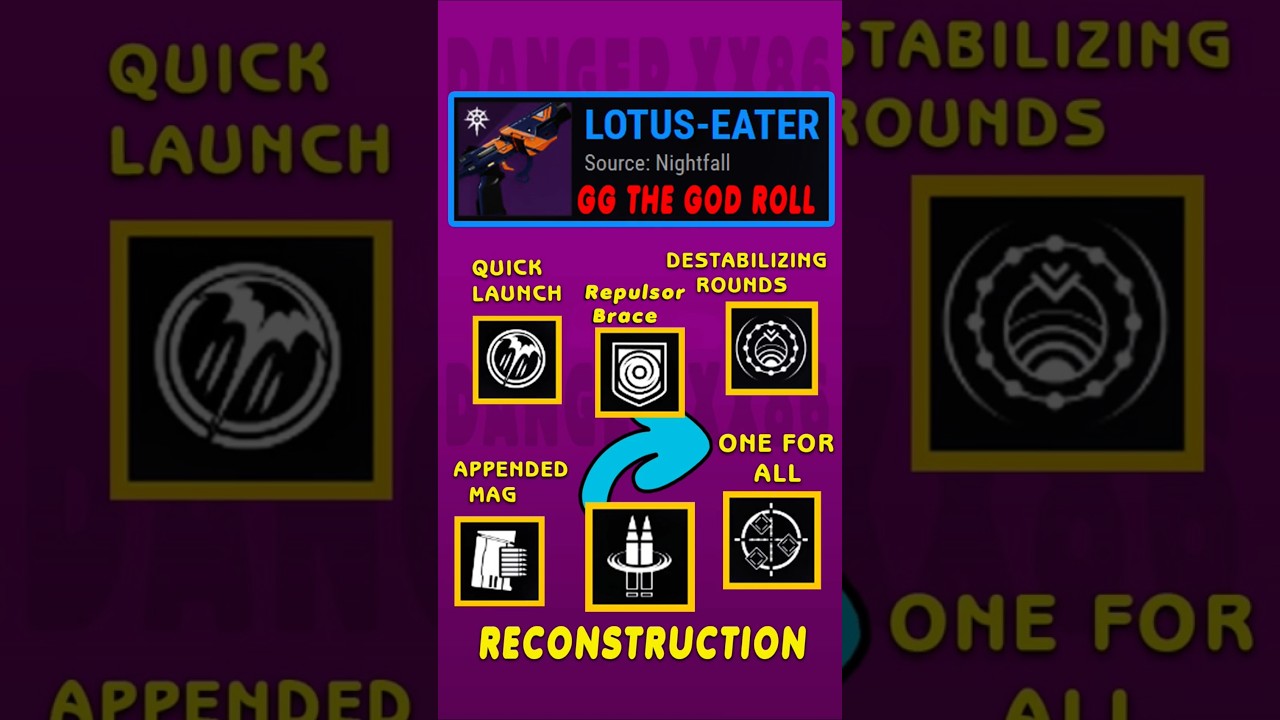 Destiny 2 Heresy ACT 2 Lotus-Eater (Adept) Sidearm