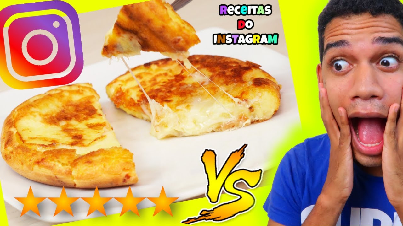 Tentei fazer o PÃO DE QUEIJO DE FRIGIDEIRA #Dario vs #Instagram