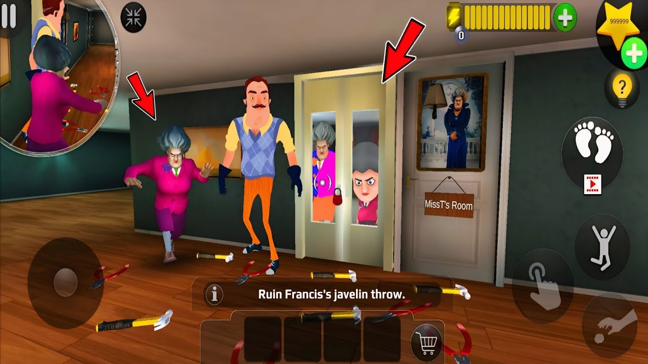 Секретные двери в Scary Teacher 3D Neighbor и Miss T Army: обновление новой главы!