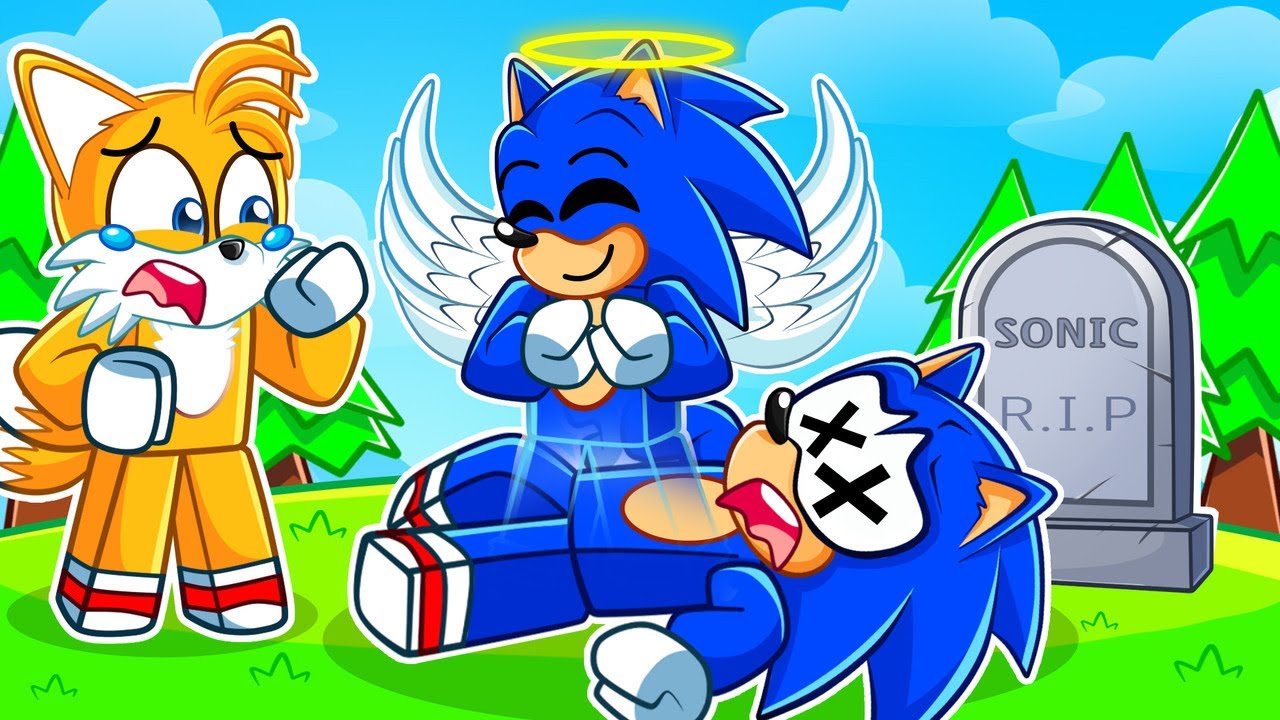 SONIC MORREU e VIROU ANJO no Roblox Snapchat!